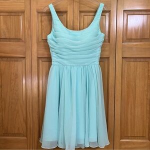 Angelina Faccenda Aqua Blue Dress Size 8